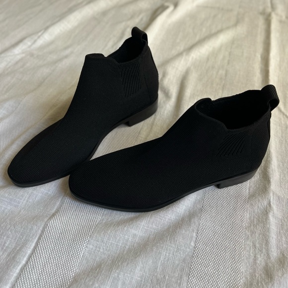 SOLD VIVAIA Square-Toe Water-Repellent Black Ankle Chelsea Boots (Ryan) Size 39 - Picture 12 of 15